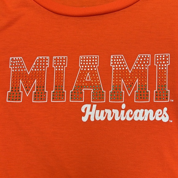 Colosseum Tops - Miami Hurricanes Football Tee Shirt Sz L